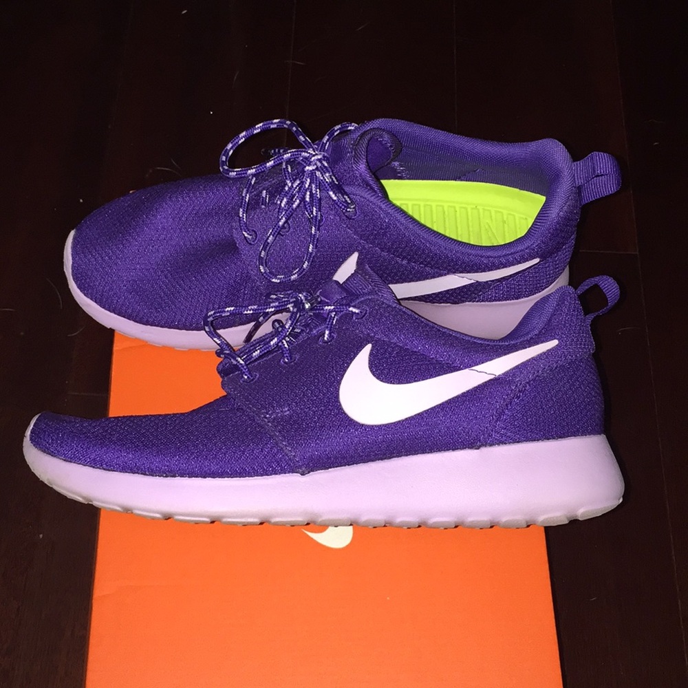 Purple Nike Roshe Running Sneakers
